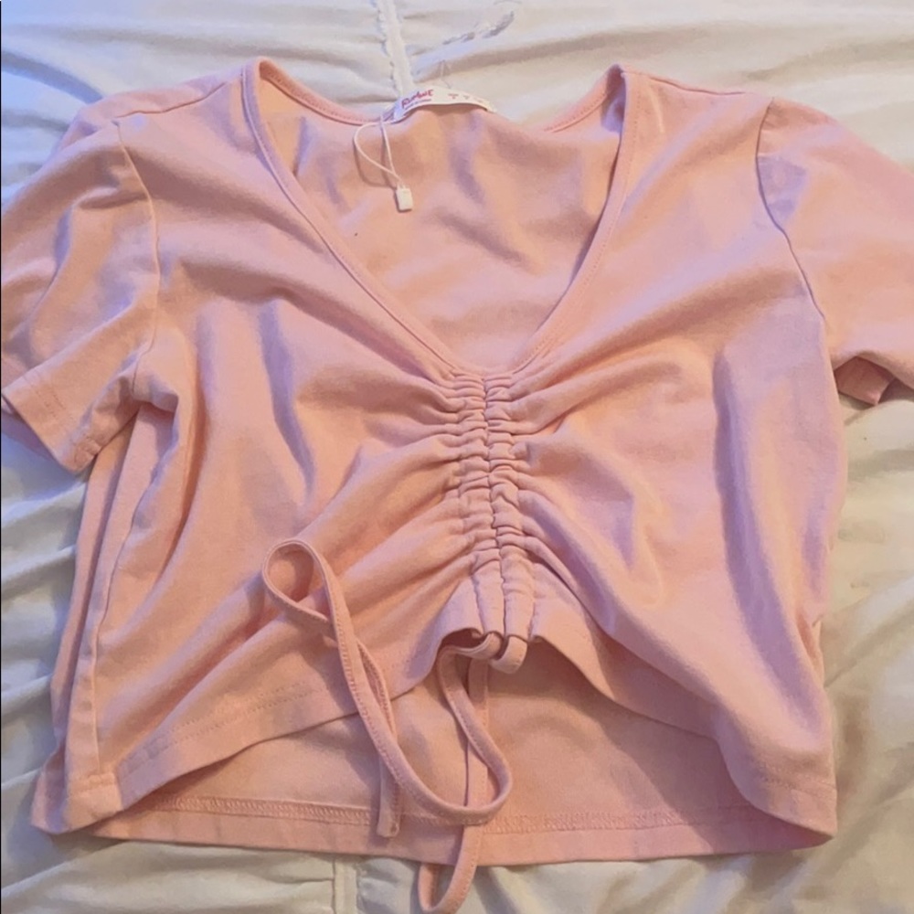 Tie front top